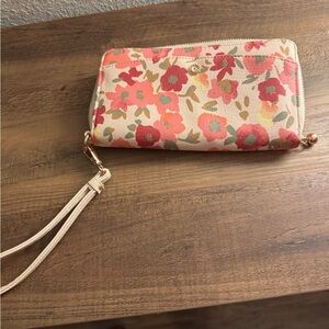 LC Lauren Conrad Floral Print Wristlet
